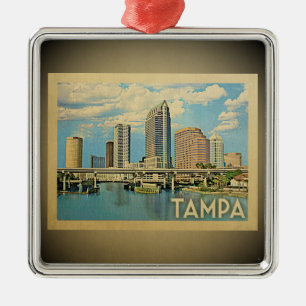 Tampa Florida Vintage Travel Ornament