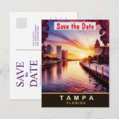 Tampa Waterfront, Floride, Carte Postale de Voyage (Devant / Derrière)