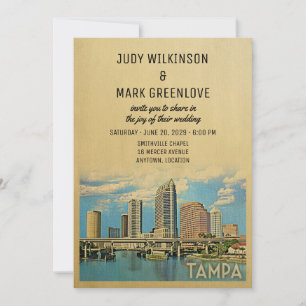 Tampa Wedding Invitation Florida Kaart