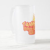 Tampere Hot Wings-mok - kies stijl en kleur Matglas Bierpul (Voorkant links)