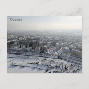 Tampere in de Winter Briefkaart