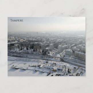 Tampere in de Winter Briefkaart