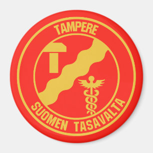 Tampere Round Emblem Magneet