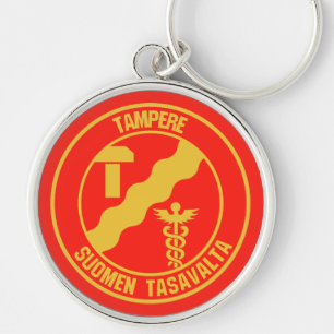 Tampere Round Emblem Sleutelhanger