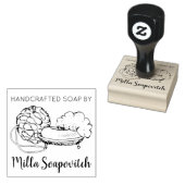 Tampon à savon en caoutchouc artisanal (Tamponné)