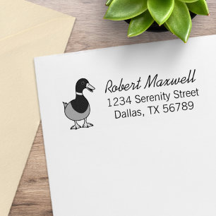 Tampon Adresse de Retour de Canard Colvert Sauvage