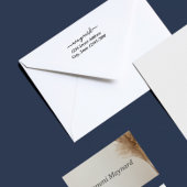 Tampon Adresse Script Moderne Personnalisé