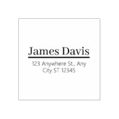 Tampon Adresse Serif Gras Professionnel (Impression)