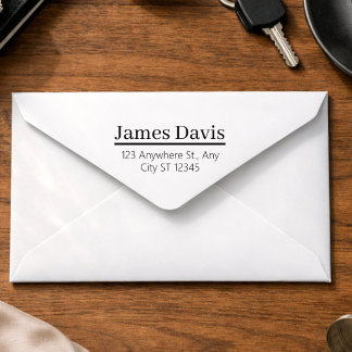 Tampon Adresse Serif Gras Professionnel