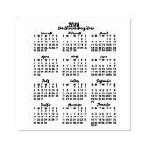 Tampon Auto-encreur 2018 Année civile en bref Calligraphie d'encre (Design)