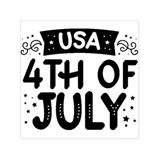 Tampon Auto-encreur 4 juillet USA auto-incking caoutchouc Timbre (Design)