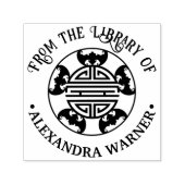 Tampon Auto-encreur 5 Bénédictions : Symbole de longévité 5 chauves-so (Design)