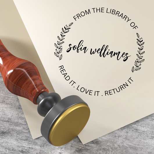 Tampon Auto-encreur À Partir De La Bibliothèque Du Nom De L'Enseignant