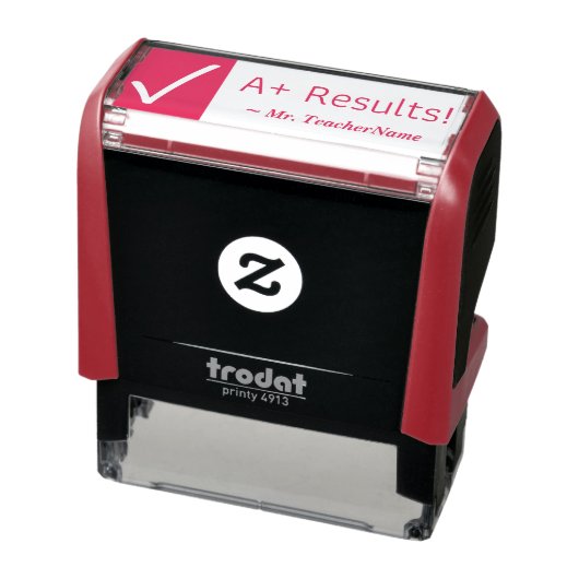 Tampon Auto-encreur "A+ Résultats !" Timbre en caoutchouc de l'enseign (Produit)