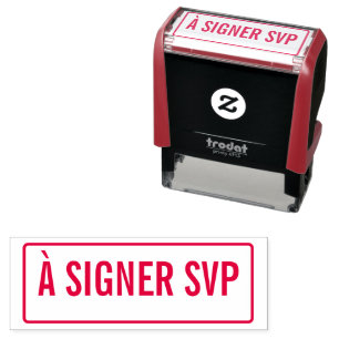 TAMPON AUTO-ENCREUR À SIGNER SVP