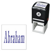 Tampon Auto-encreur Abraham, Nom, Logo, (En situation)