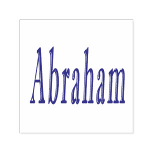 Tampon Auto-encreur Abraham, Nom, Logo,