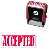 Tampon Auto-encreur Accepté approuvé Business Office encadré simple (En situation)