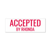 Tampon Auto-encreur Accepté par nom (Design)