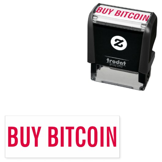 TAMPON AUTO-ENCREUR ACHETER DU BITCOIN (En situation)