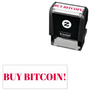 TAMPON AUTO-ENCREUR ACHETEZ UN POMPE D'ENCRE BITCOIN