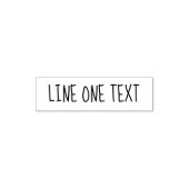 Tampon Auto-encreur Add your Favorite Texte - One Line Handwritten Fon (Design)