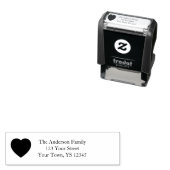 Tampon Auto-encreur Adresse cardiaque (En situation)