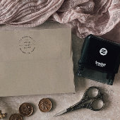 Tampon Auto-encreur Adresse circulaire Mariage de script moderne