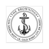 Tampon Auto-encreur Adresse de l'Ancre antique (Design)