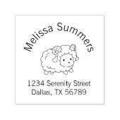 Tampon Auto-encreur Adresse de l'arche de petit mouton (Design)