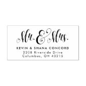 Tampon Auto-encreur Adresse de M. et Mme newlysée (Design)