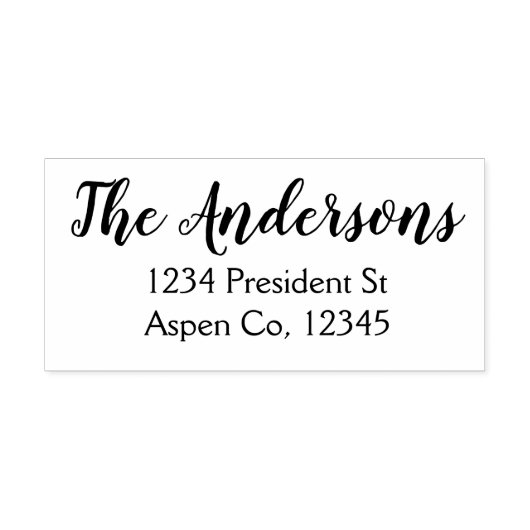 Tampon Auto-encreur Adresse de retour (Design)