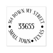 Tampon Auto-encreur Adresse de retour arrondi (Design)