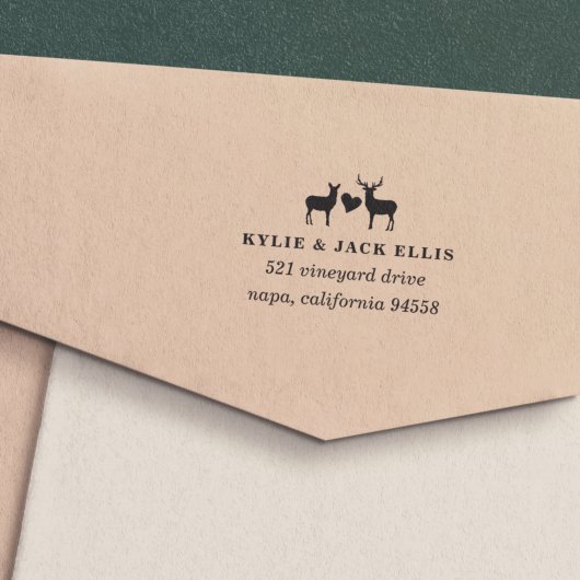 Tampon Auto-encreur Adresse de retour Buck and Doe