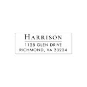 Tampon Auto-encreur Adresse de retour classique (Design)