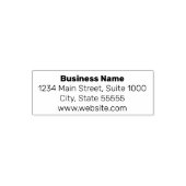 Tampon Auto-encreur Adresse de retour d'affaires de base et site Web (Design)