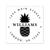 Tampon Auto-encreur Adresse de retour d'ananas tropical (Design)