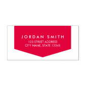 Tampon Auto-encreur Adresse de retour de bannière classique moderne (Design)