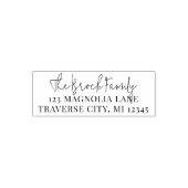 Tampon Auto-encreur Adresse de retour de la famille (Design)