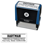 Tampon Auto-encreur Adresse de retour de la variable (En situation)