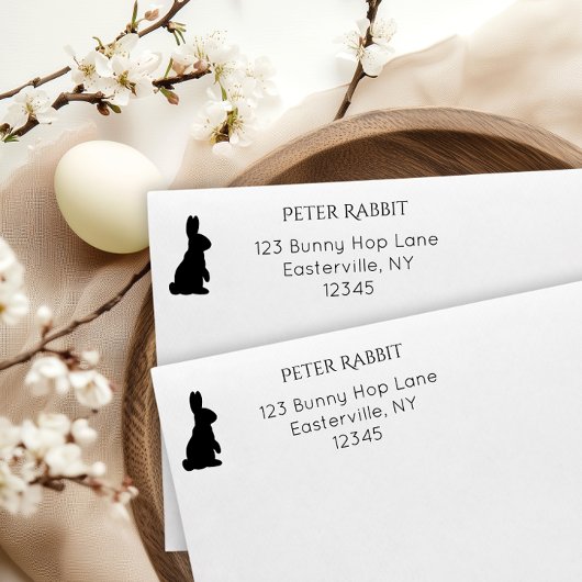 Tampon Auto-encreur Adresse de retour de lapin