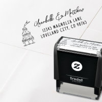 Adresse de Retour de Mariage Dessinée à la Main