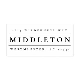 Tampon Auto-encreur Adresse de retour de nom classique