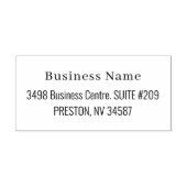 Tampon Auto-encreur Adresse de retour de nom d'entreprise simple (Design)