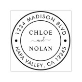 Tampon Auto-encreur Adresse de retour de script moderne (Design)