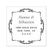 Tampon Auto-encreur Adresse de retour de script moderne professionnel (Design)