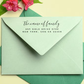 Tampon Auto-encreur Adresse de retour de script moderne professionnel