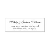 Tampon Auto-encreur Adresse de retour de script simple personnalisé (Design)