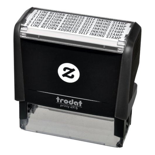 Tampon Auto-encreur Adresse de retour de six lignes Auto-Inclure Timbr (Produit)