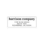 Tampon Auto-encreur Adresse de retour d'entreprise moderne (Design)